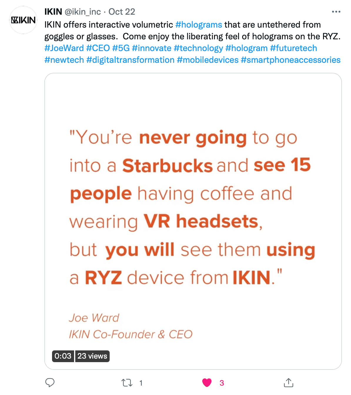 Gain a new Perspective with IKIN's 3D Tech