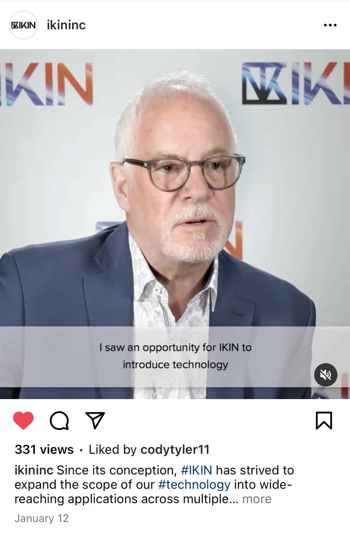 Since it's inception, IKIN has strived to expand the scope of our technology into wide-reaching applications.