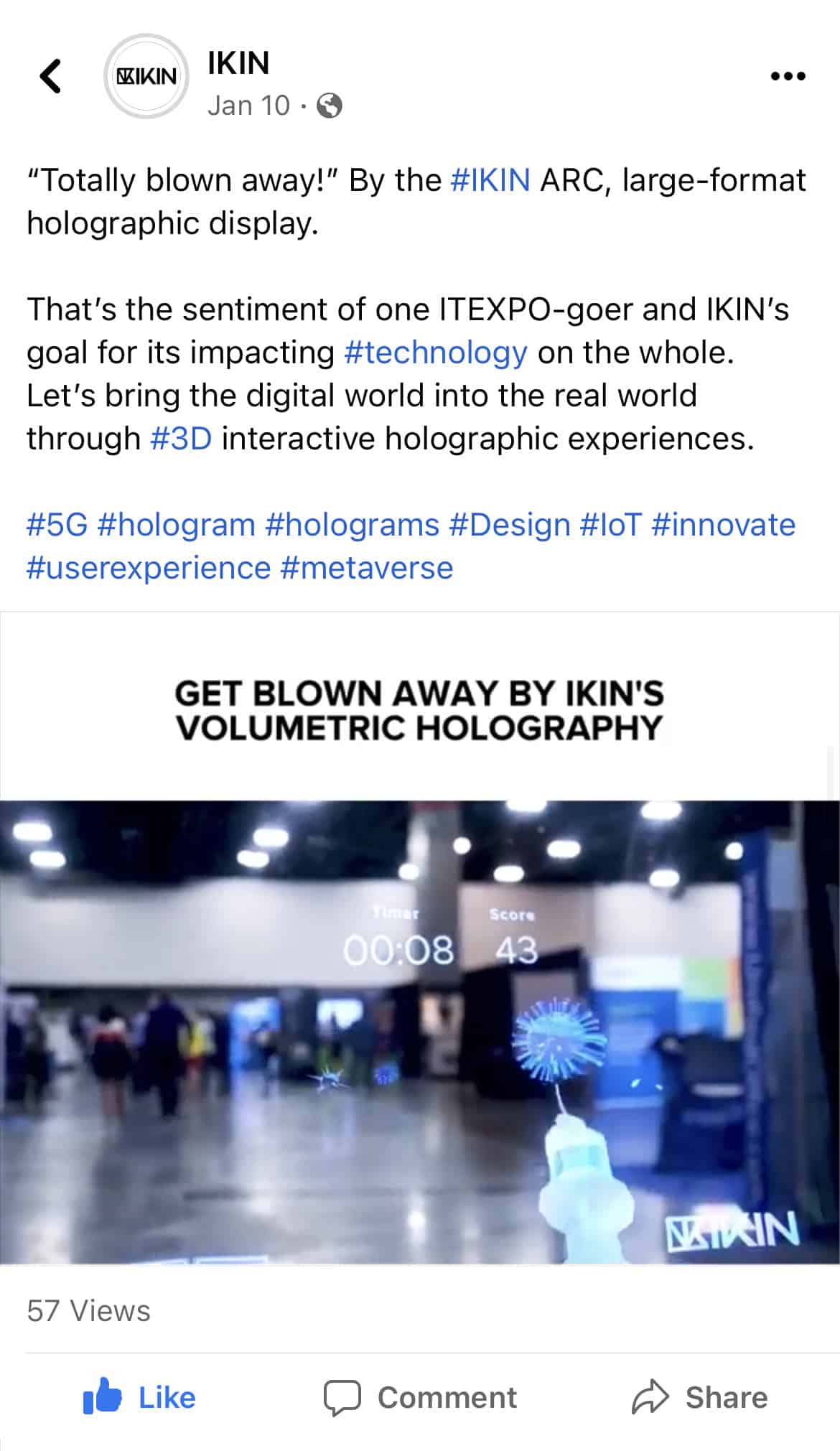 Get Blown Away by IKIN's Volumetric Holography