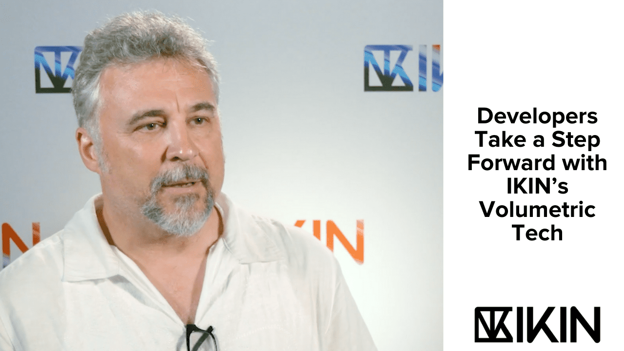 Man speaking about IKIN ARC's volumetric technology