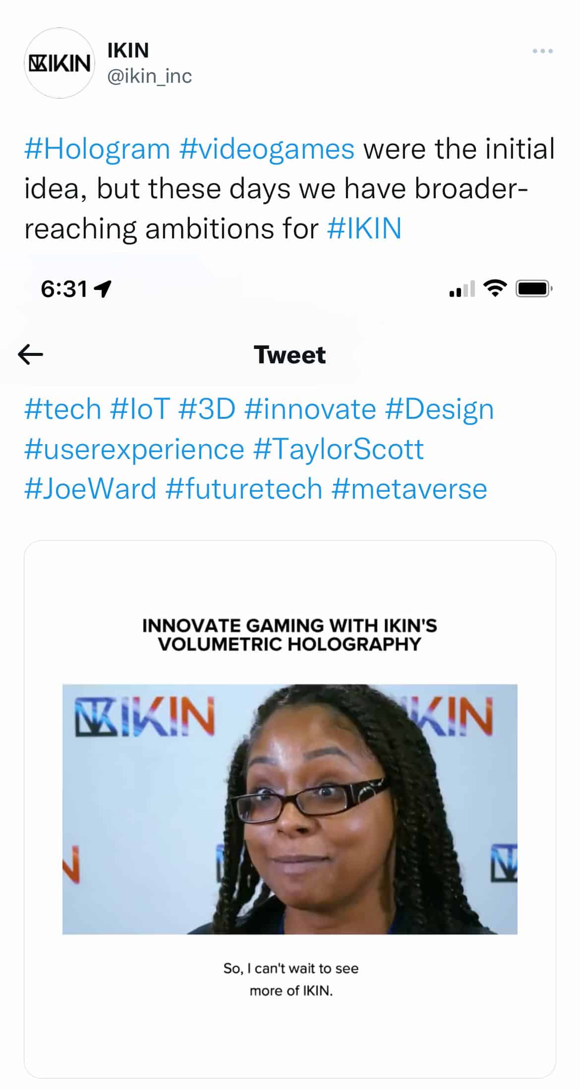 Innovate Gaming with IKIN's Volumetric Holography