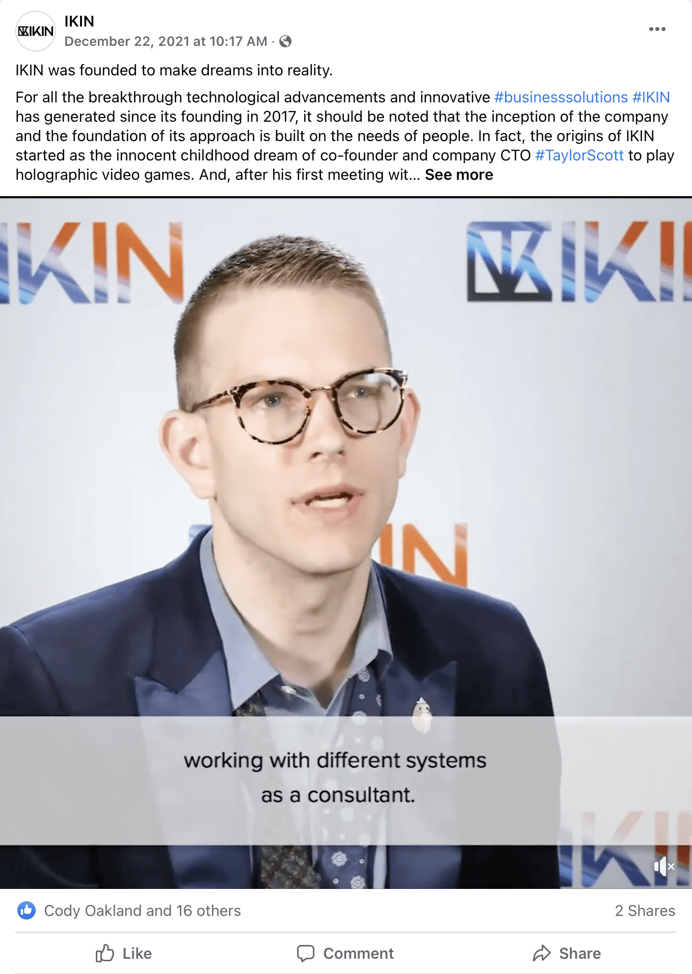 Taylor Scott speaking in interview at ITEXPO 2021