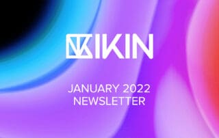January 2022 Newsletter text over colorful background
